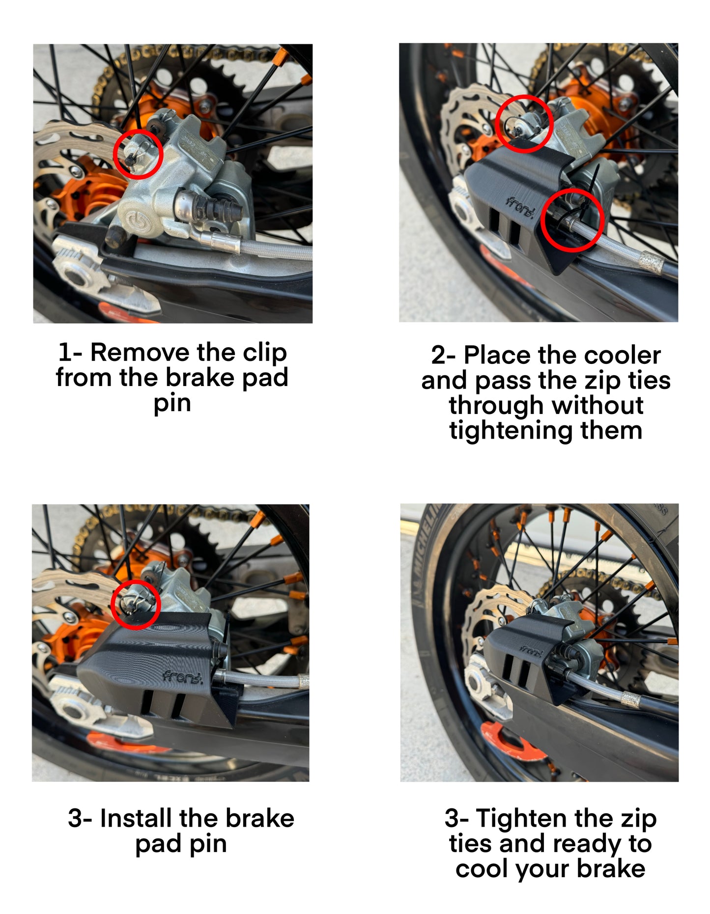 Rear Brake Cooler - KTM / Husqvarna / Gasgas