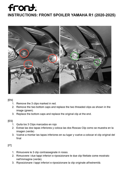 Front Spoiler - Yamaha R1