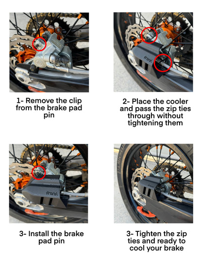 Rear Brake Cooler - KTM / Husqvarna / Gasgas